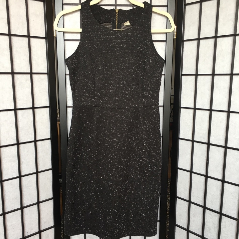 Warm black speckled dress